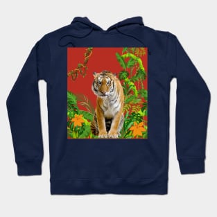 Tiger with Jungle Background Hoodie